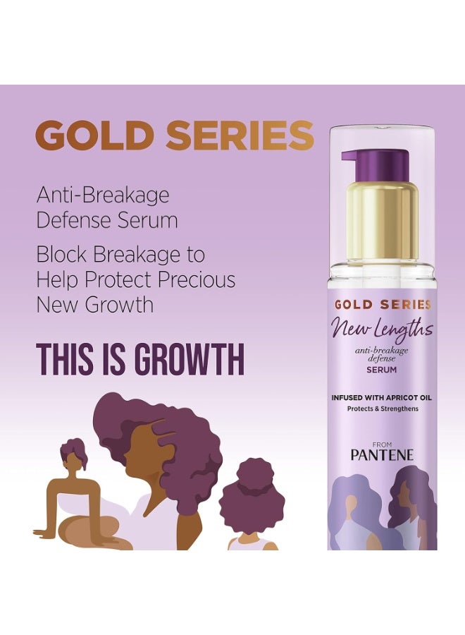 Pantene Gold Series New Lengths Anti-Breakage Defense Serum Infused with Apricot Oil 90ML - Image 4